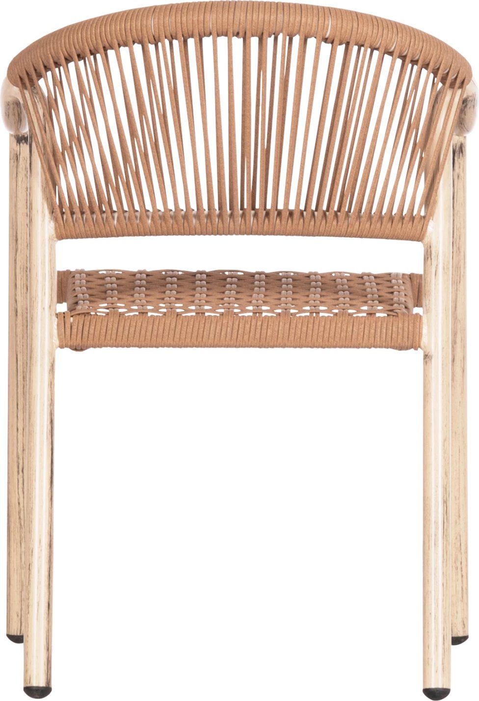 Karrige ngrënieje për jashtë KERLY, alumin ngjyrë lisi, ratan sintetik ngjyrë bronzi, FH6050.01, 54x58.5x76cm