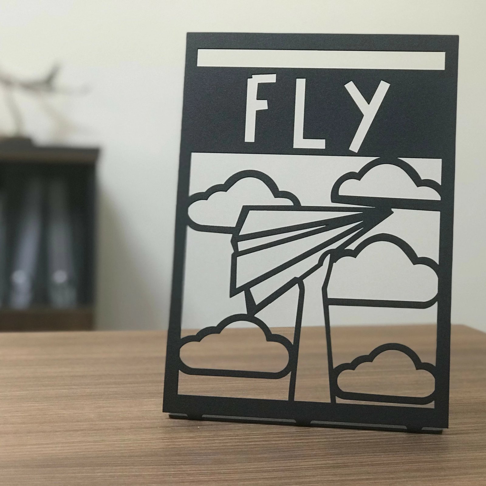 Objekt dekorativ Aberto Design, Fly Pod, ngjyrë e zezë, 20x30cm