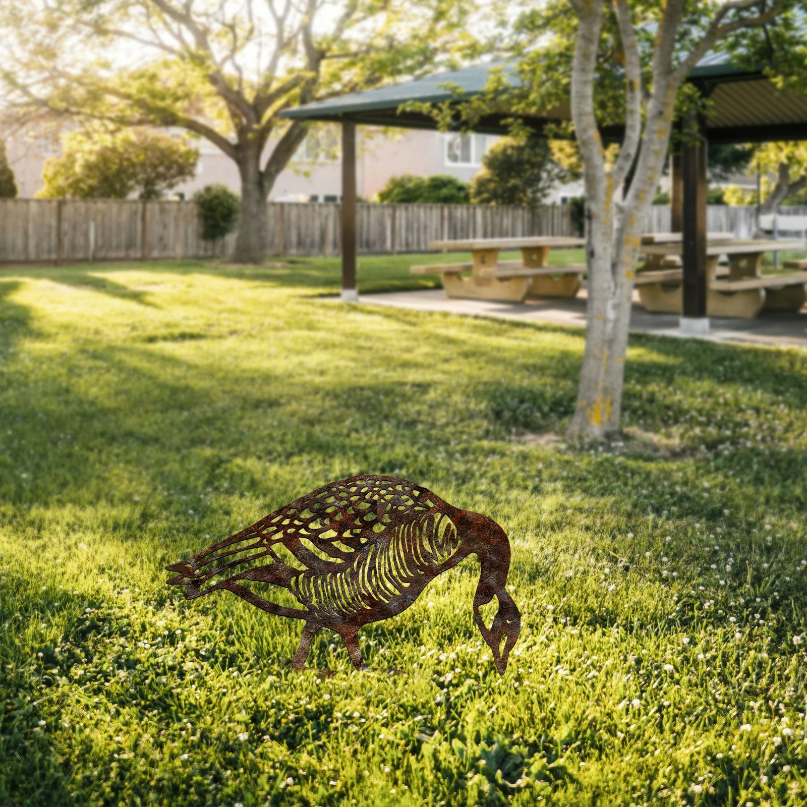 Objekt dekorativ për kopsht, dizajn Aberto, patë, shumëngjyrëshe, 44x50cm