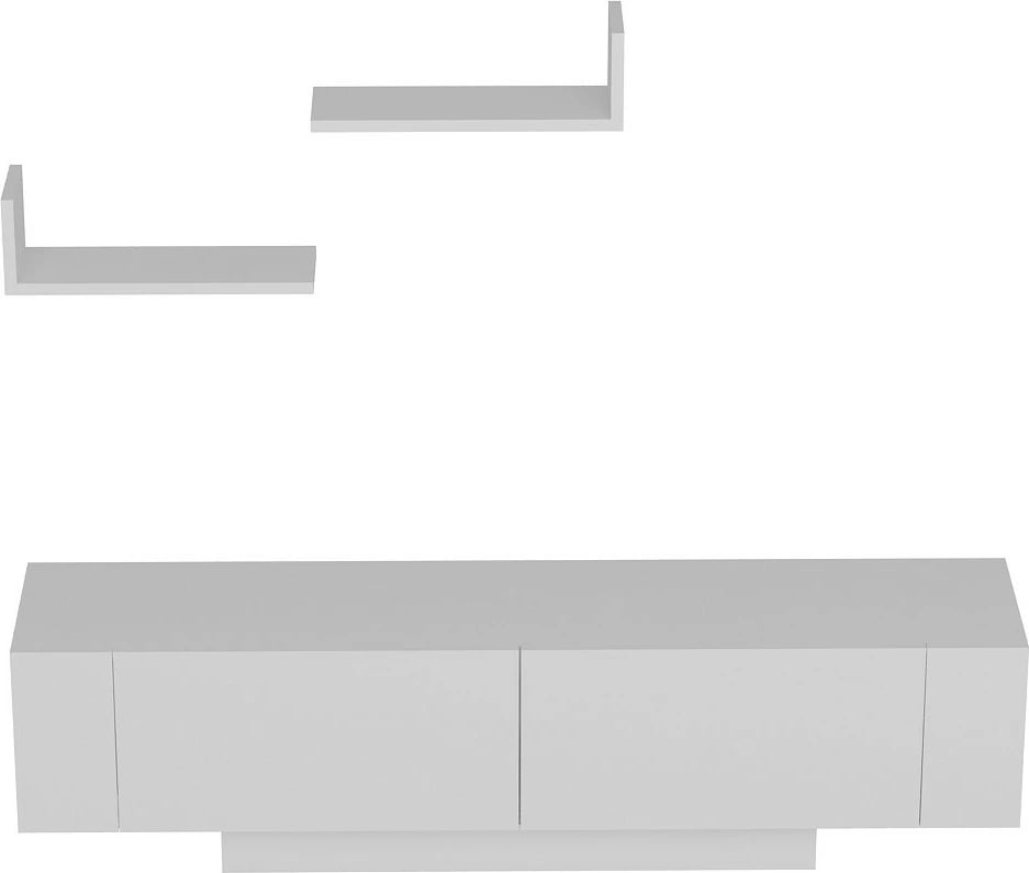 Komodë TV Hanah Home, Ekol, e bardhë