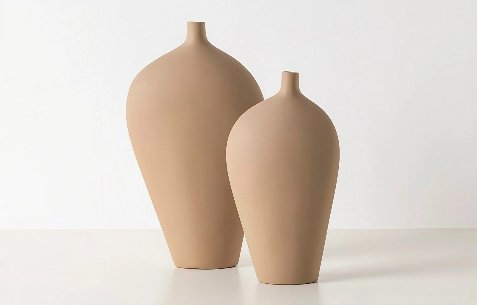 Set vazo qeramike, ngjyrë kafe e çelët, Evila Originals, CY0160 Set vazo qeramike, ngjyrë kafe e çelët, Evila Originals, CY0160