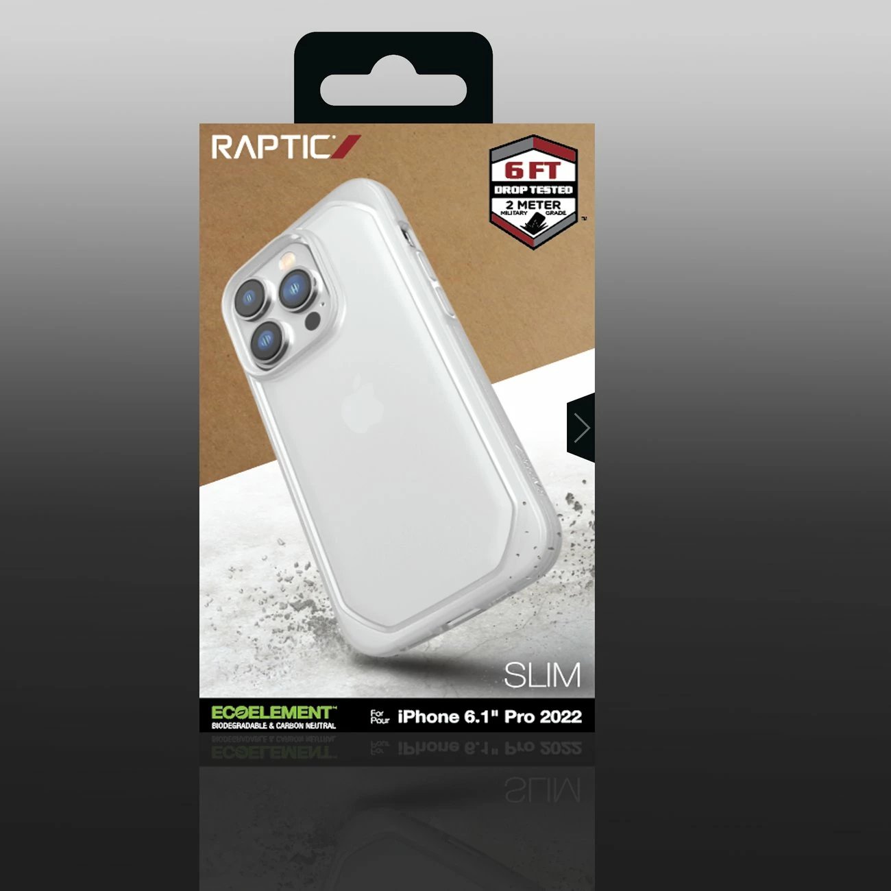 Mbështjellës Raptic X-Doria Slim për iPhone 14 Pro, Transparent