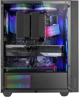 Kasë TACENS MARS MC-AIR midi tower, ATX/Micro ATX/Mini ITX, 4x 120mm FRGB, xham i temperuar, mesh front, e zezë
