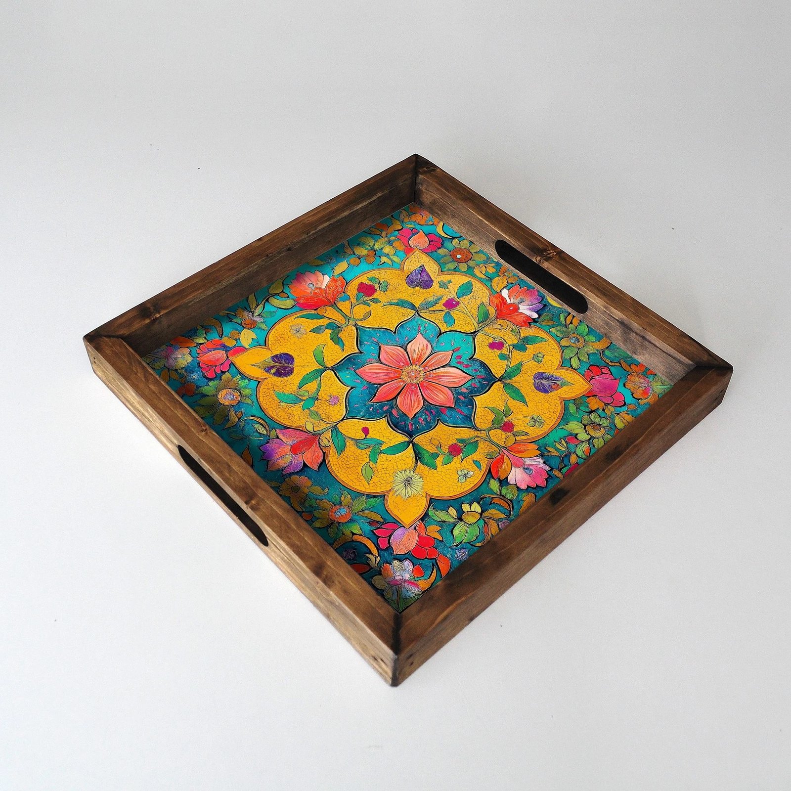 Tabaka druri, shumëngjyrëshe, Evila Originals, REF050, 35x35x4 cm Tabaka druri, shumëngjyrëshe, Evila Originals, REF050, 35x35x4 cm