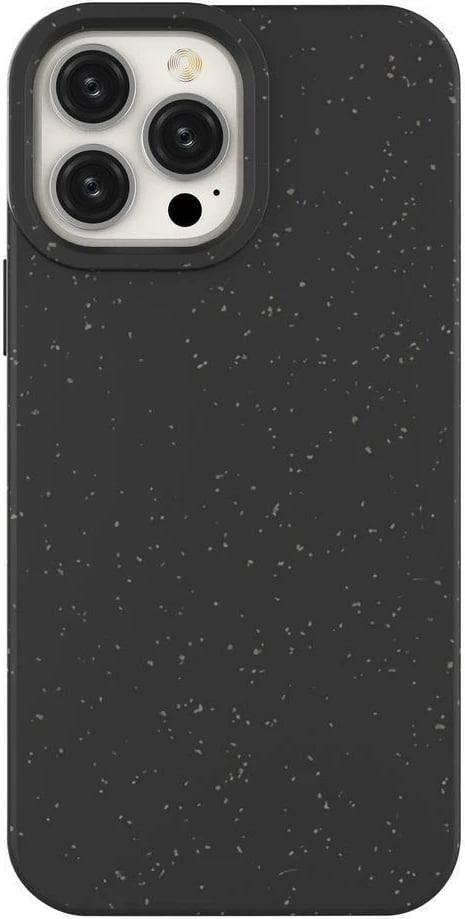 Mbështjellës Hurtel Eco Case për iPhone 14 Plus, silikon i biodegradueshëm, zi