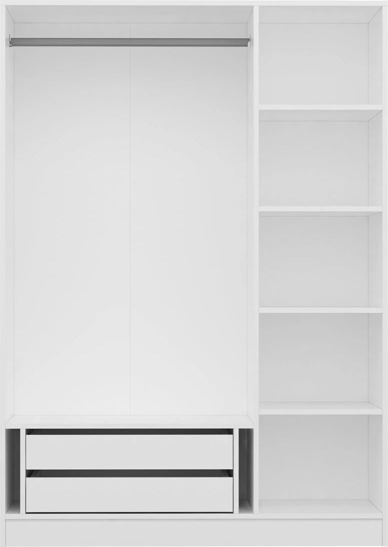 Dollap për dhomë gjumi, ngjyrë e bardhë, Skye Decor, 2249