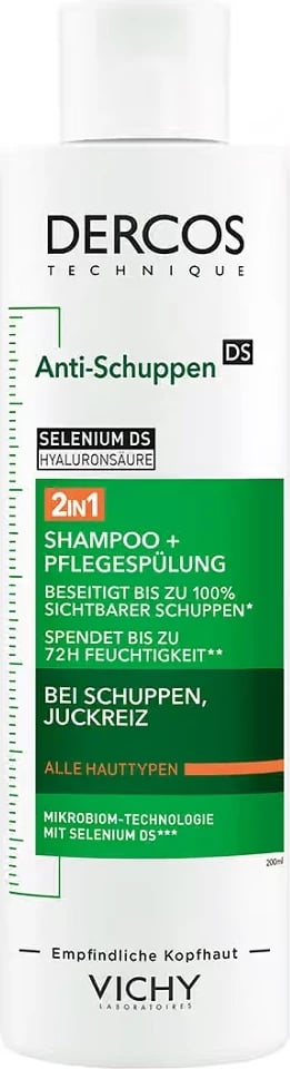 Shampo dhe kondicioner 2-në-1 Vichy Dercos Anti-Dandruff, 200ml