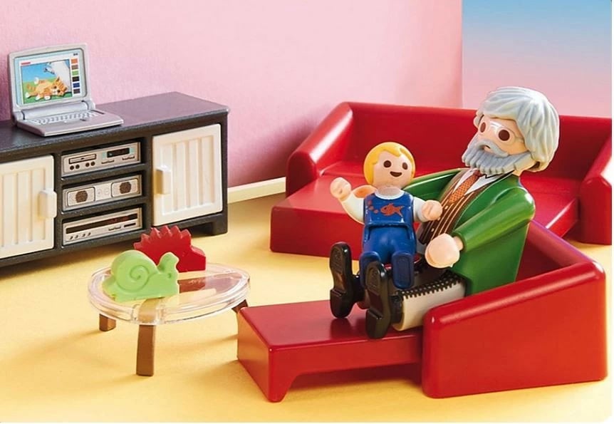 Set lodrash Playmobil Dollhouse 70207 Cozy Living Room, 36 pjesë