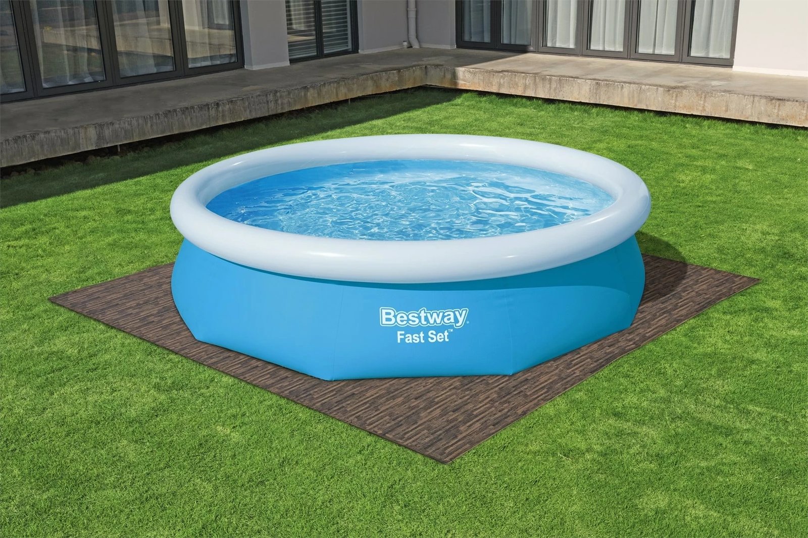 Mbrojtës dyshemeje për pishinë Bestway Flowclear, 50x50 cm, ngjyrë druri