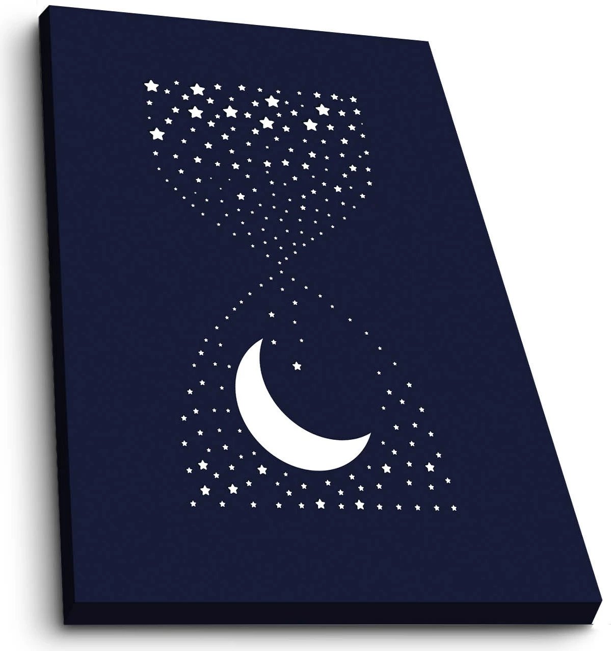 Pikturë dekorative në kanavacë, Wallity, 2838COC-003, blu e errët, e bardhë, 28x38cm