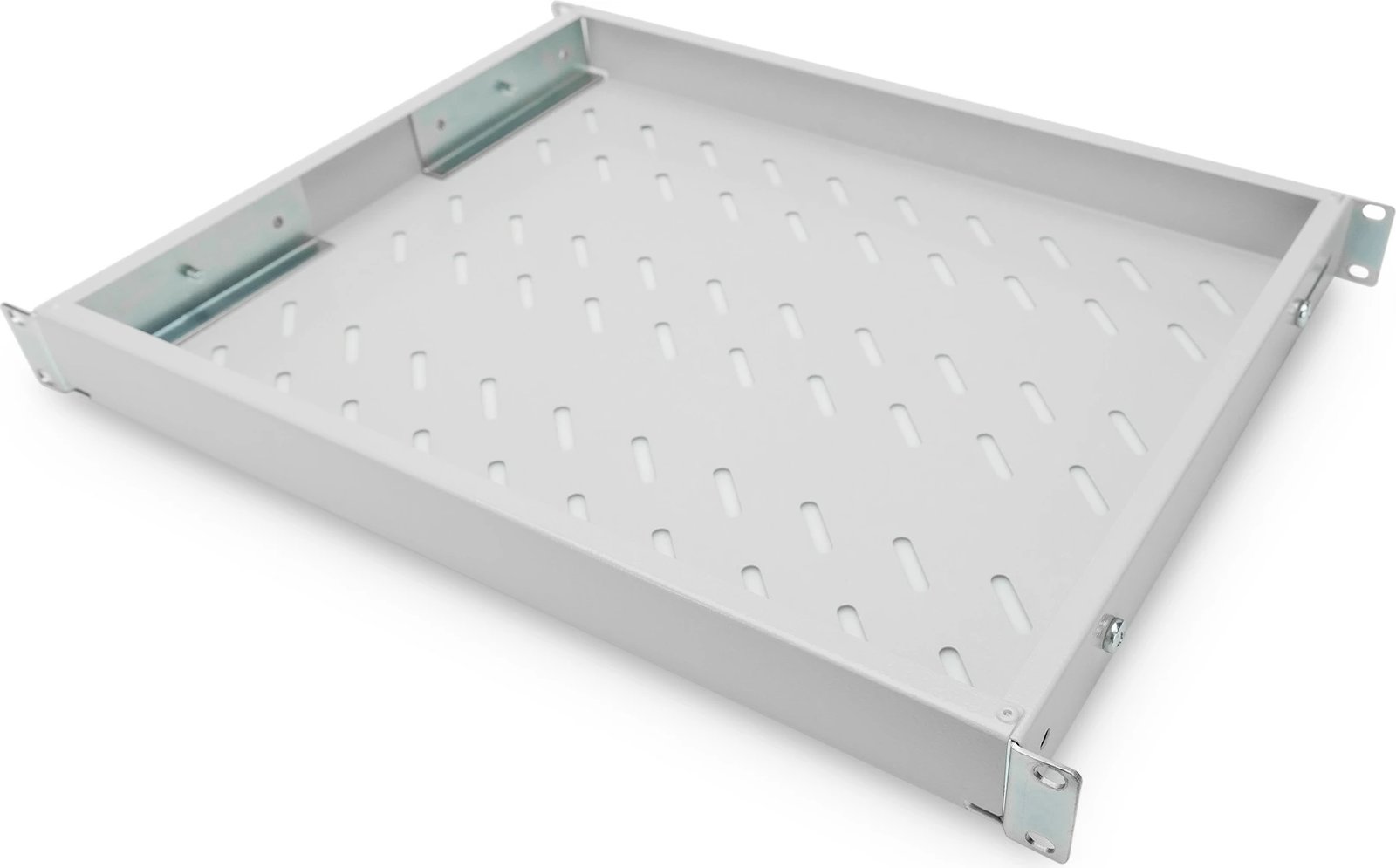 Raft i rregullueshëm Digitus 1U, 19 inç, deri 50kg, gri