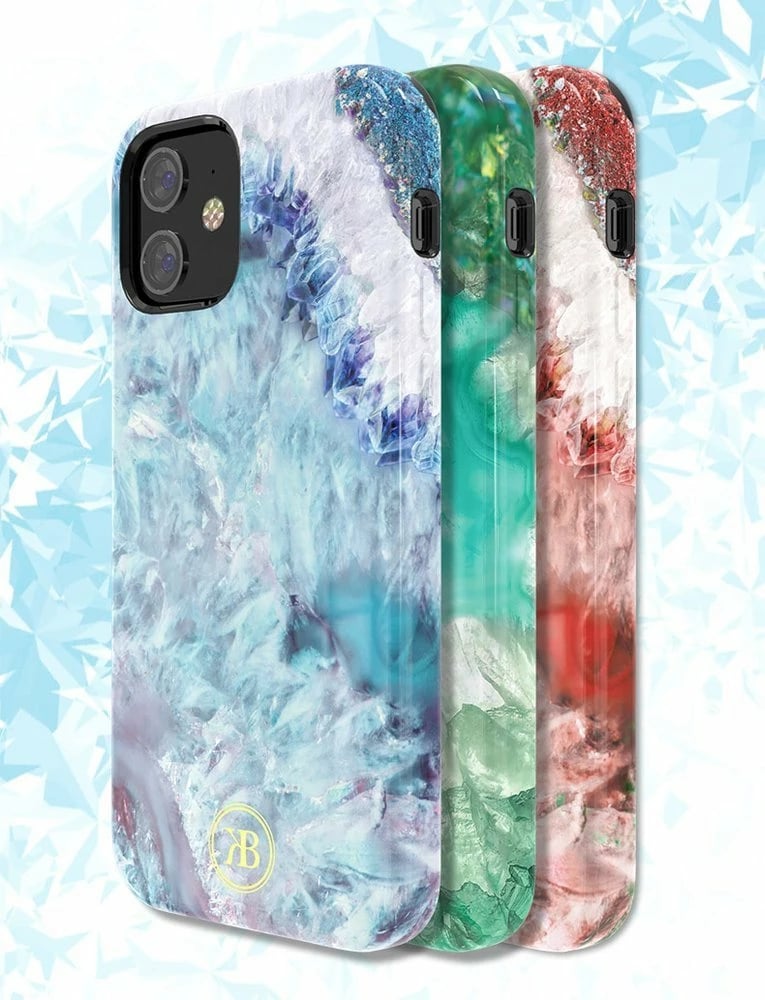 Mbështjellës Kingxbar Agate Series për iPhone 12 mini, Kuq