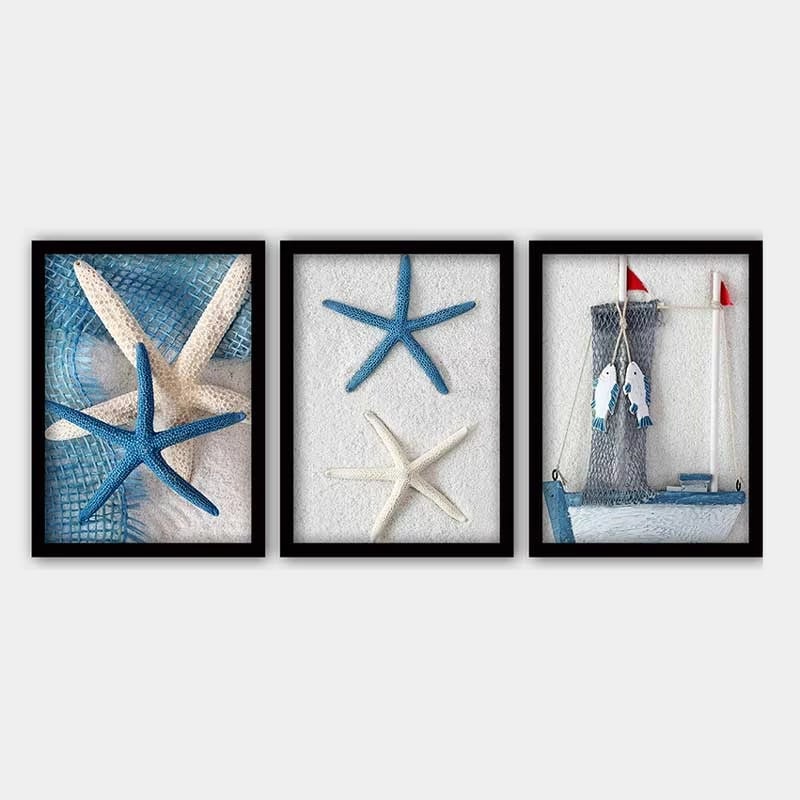 Pikturë dekorative me kornizë (3 copë), Wallity, 3SC_35445214_3545