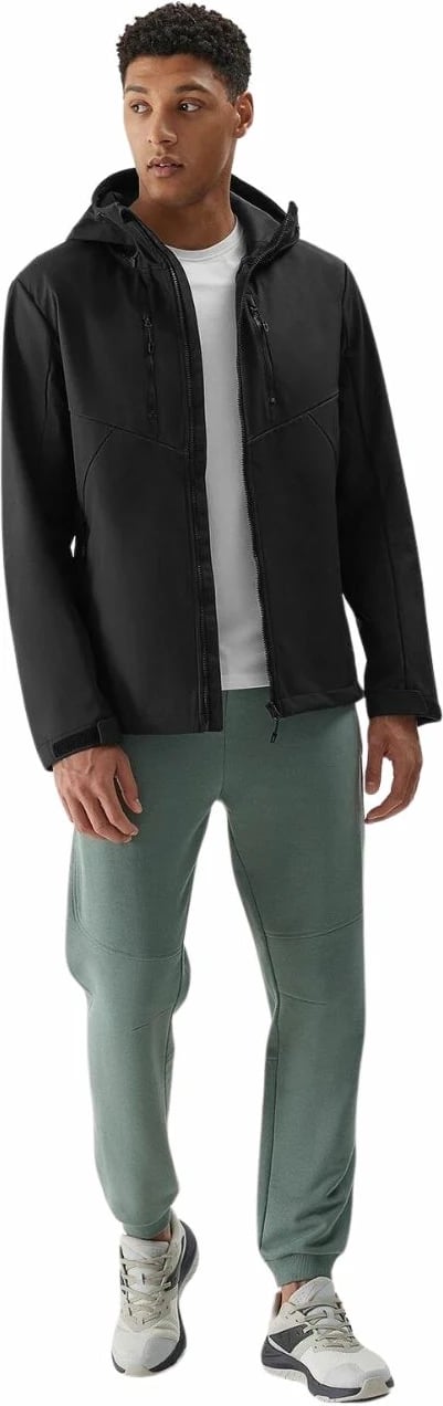 Jakne softshell për meshkuj 4F, e zezë