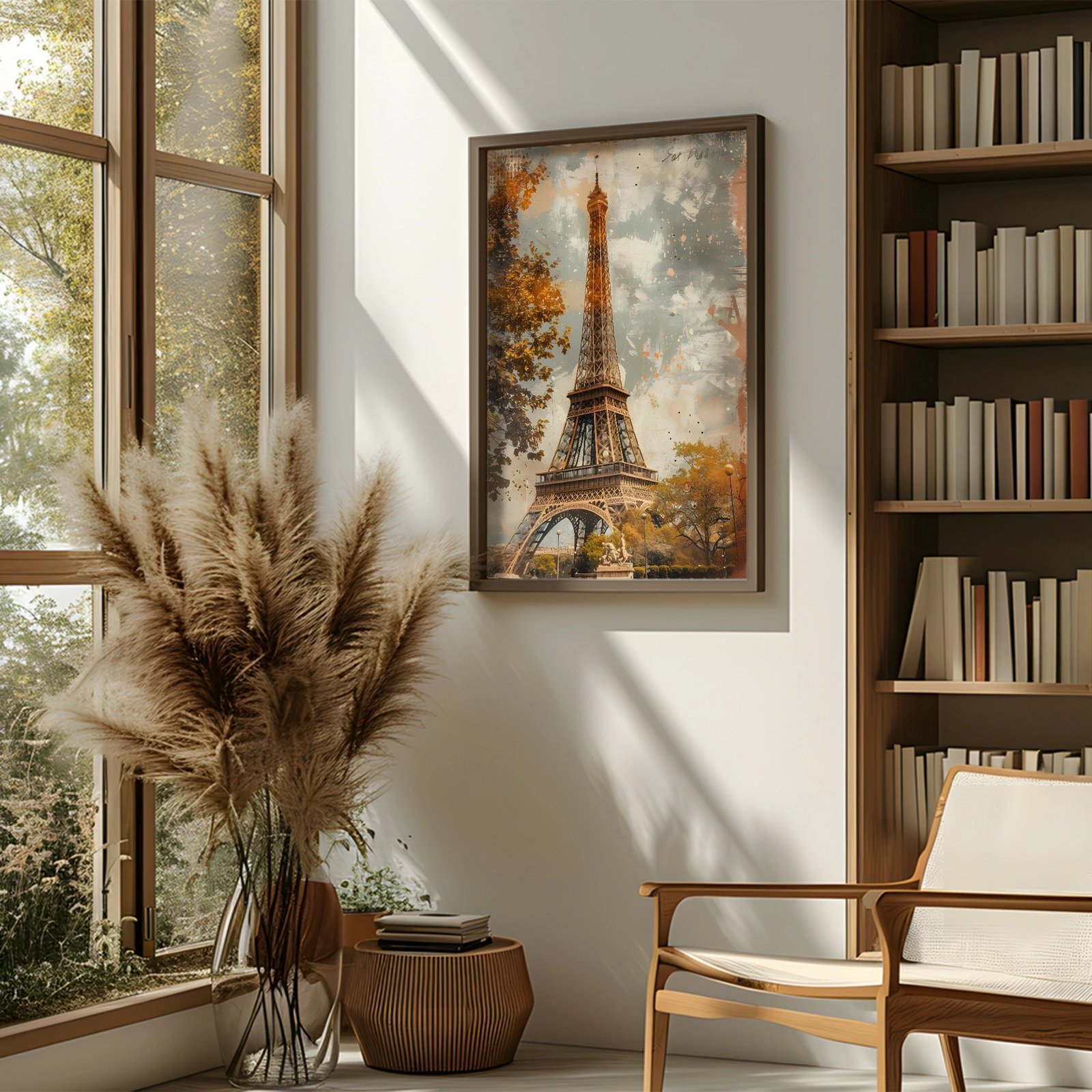 Pikturë dekorative me kornizë MDF, Wallity, AI124, shumëngjyrëshe, 50x70x3.5cm