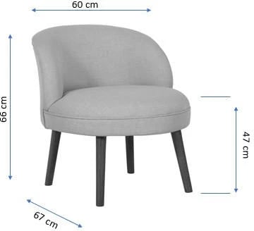 Karrige krahu Atelier del Sofa, ngjyrë krem, Nice
