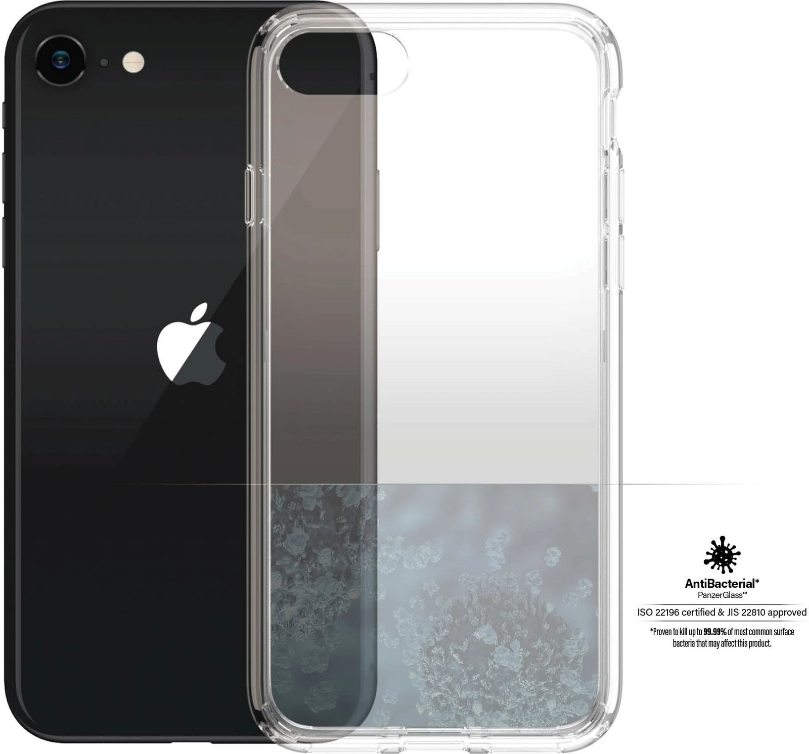 Mbështjellës PanzerGlass për iPhone SE (2020/2022), transparent