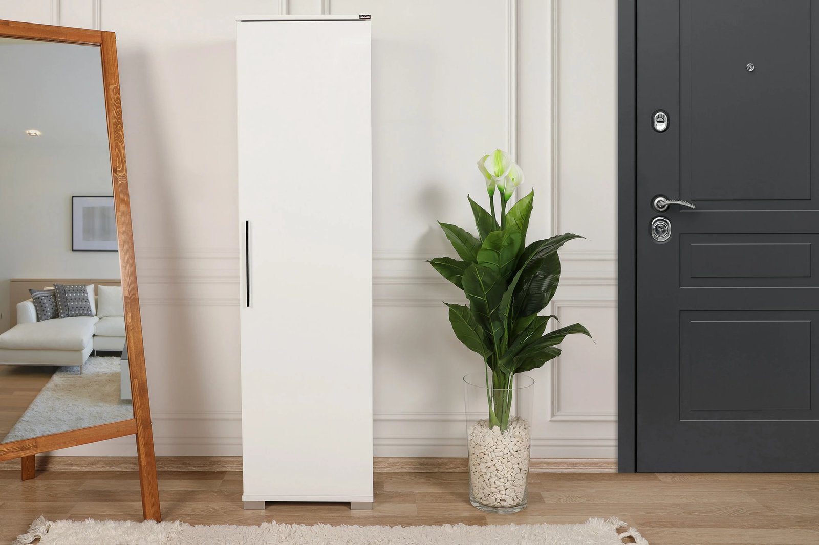 Dollap shumëpërdorimësh Hanah Home, Adr-405-Pp-1, ngjyrë e bardhë