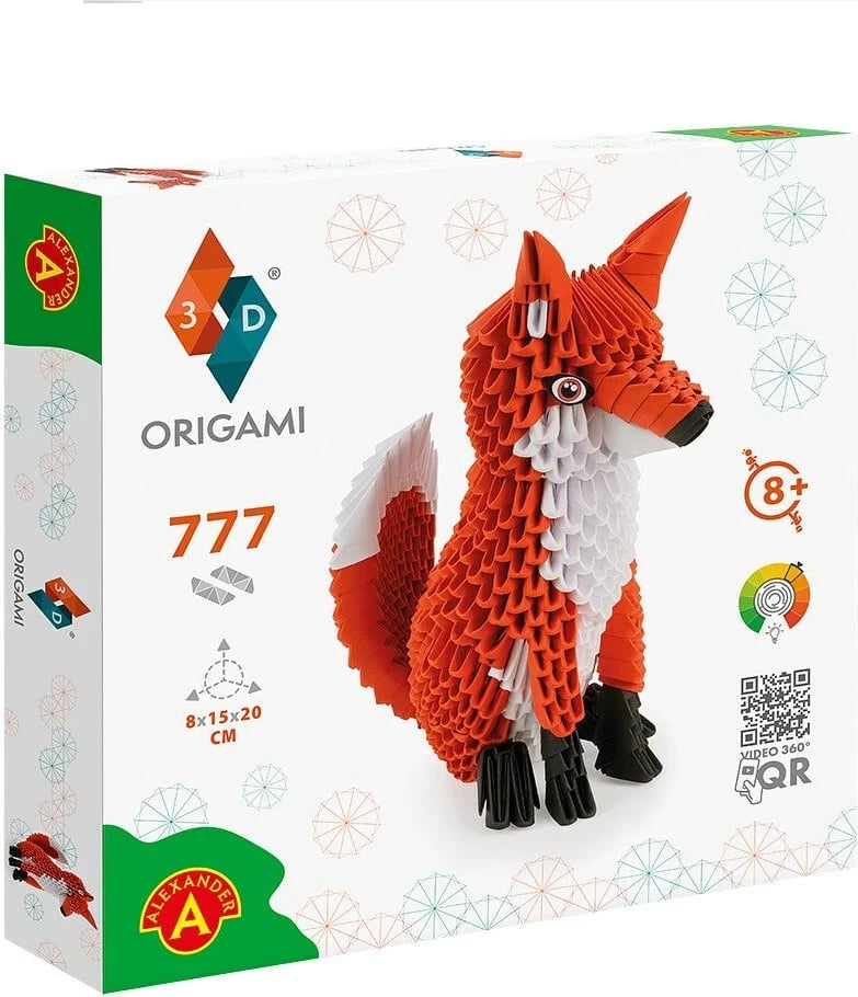 Letra origami Alexander, 3D, shumëngjyrëshe
