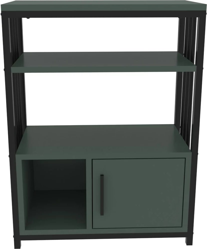 Raft librash Skye Decor, ngjyrë e gjelbër dhe e zezë Raft librash Skye Decor, ngjyrë e gjelbër dhe e zezë