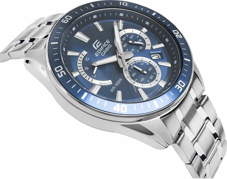 Orë dore për meshkuj Casio Edifice, argjendtë