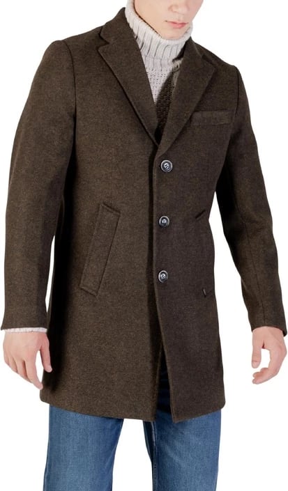 Pallto Gianni Lupo për meshkuj, kafe