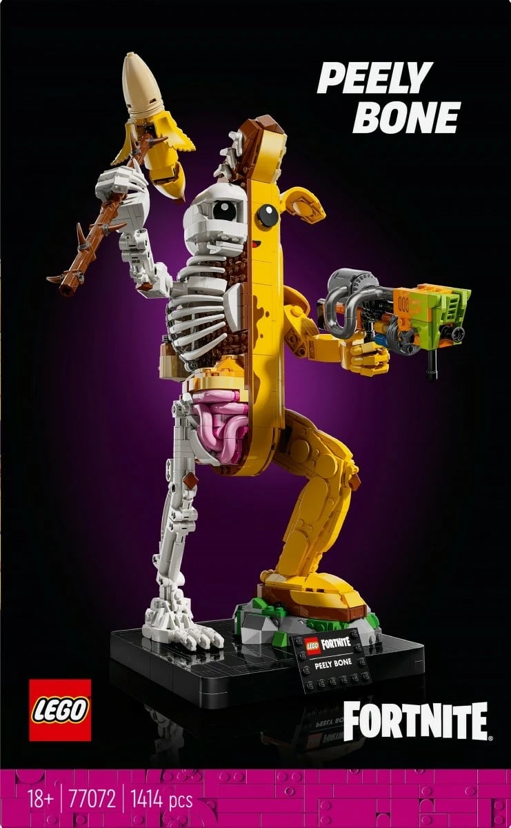 Set ndërtimi LEGO Fortnite Skull Trooper Peely Bone, 1414 pjesë, për të rritur, Plastikë
