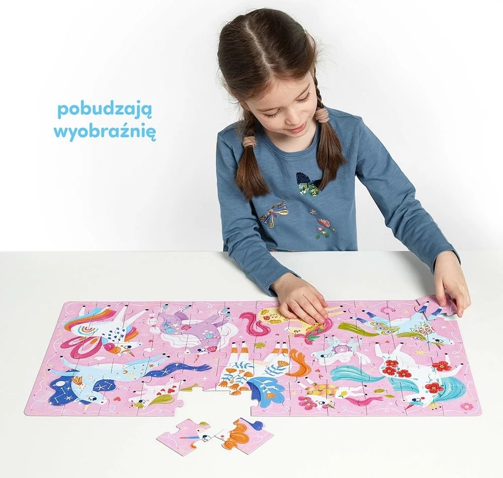 Puzzle CzuCzu Ach Unicorns, 60 pjesë, për fëmijë, shumëngjyrëshe