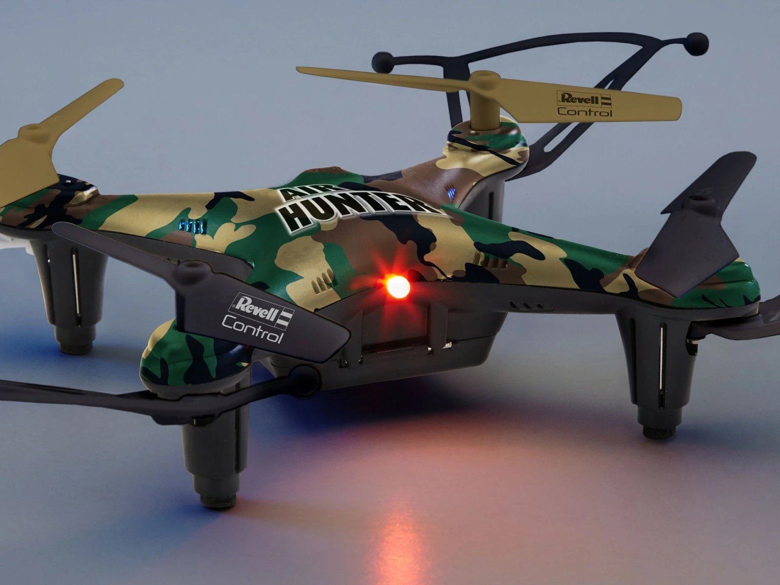 Dron quadrocopter Revell RC Air Hunter, 15.5x15.5 cm, me telekomandë, LiPo, Kamuflazh
