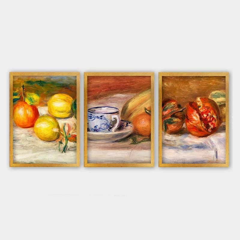 Pikturë dekorative me kornizë (3 copë), Wallity, 3AC_UN895114_3545