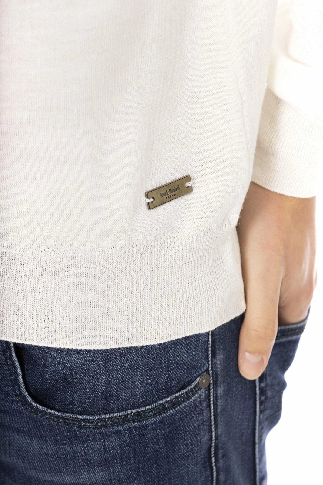 Rollkë për meshkuj Baldinini Trend, e bardhë