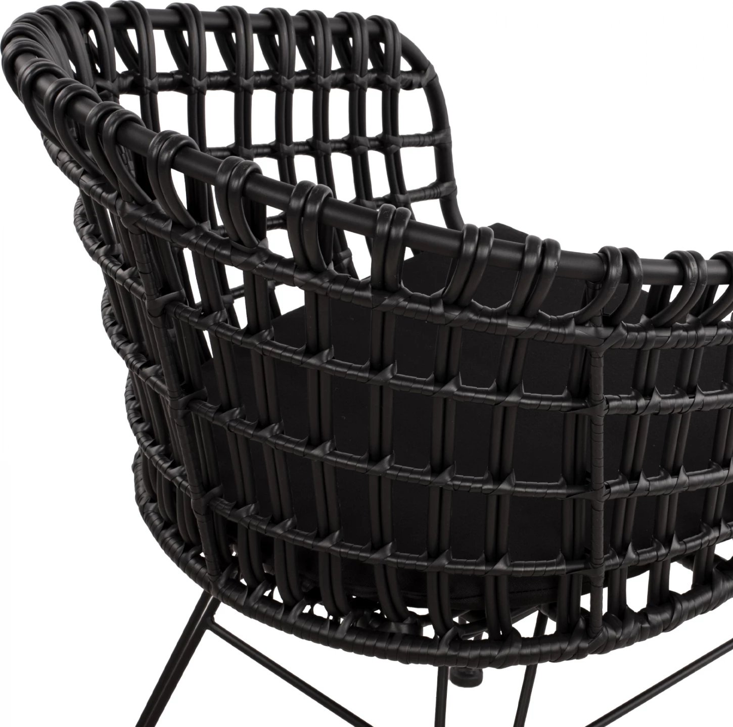 Karrige foleje metalike Allegra FH5456.02, thurje e zezë, 59x56.5x83 cm