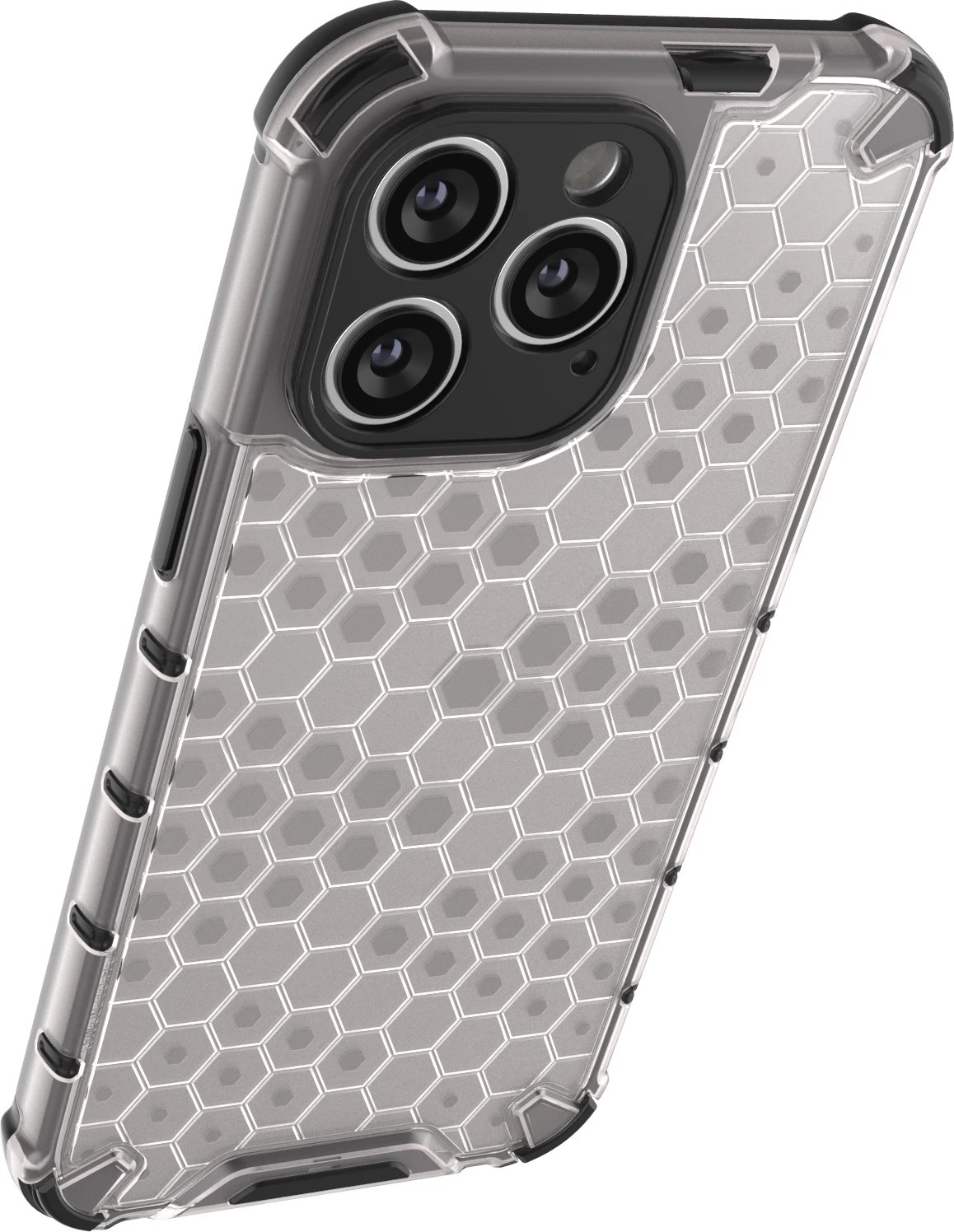 Mbështjellës Hurtel Honeycomb për iPhone 14 Pro Max, i zi