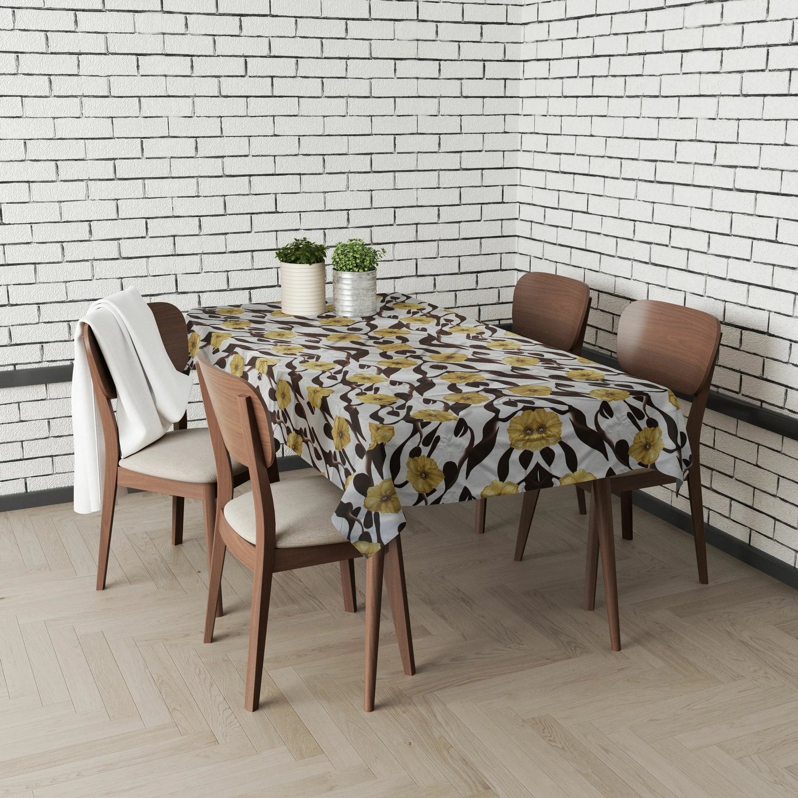 Mbulesë tavoline Hermia, Gravellamg4, 140x140 cm