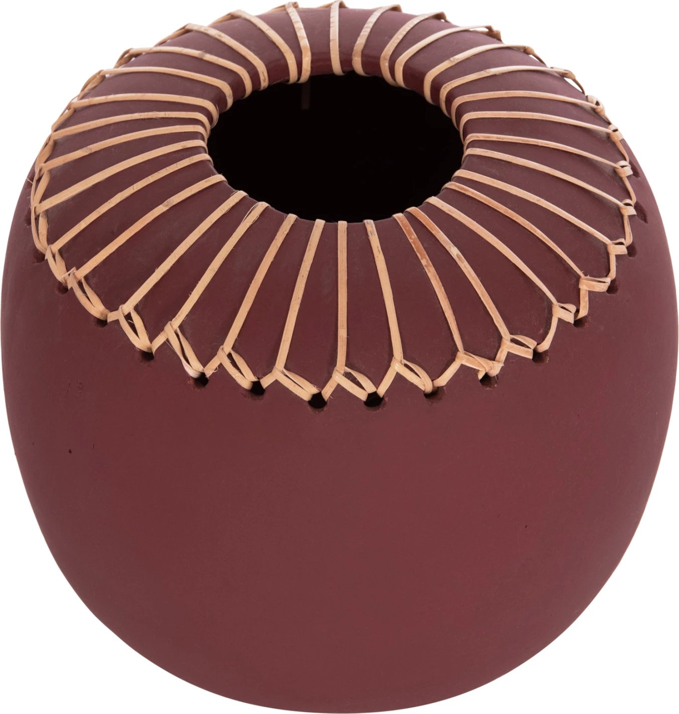 Vazo dekorative tavoline Lennox, terrakotë, e kuqe e errët, FH4675.06L, 22x20cm Vazo dekorative tavoline Lennox, terrakotë, e kuqe e errët, FH4675.06L, 22x20cm