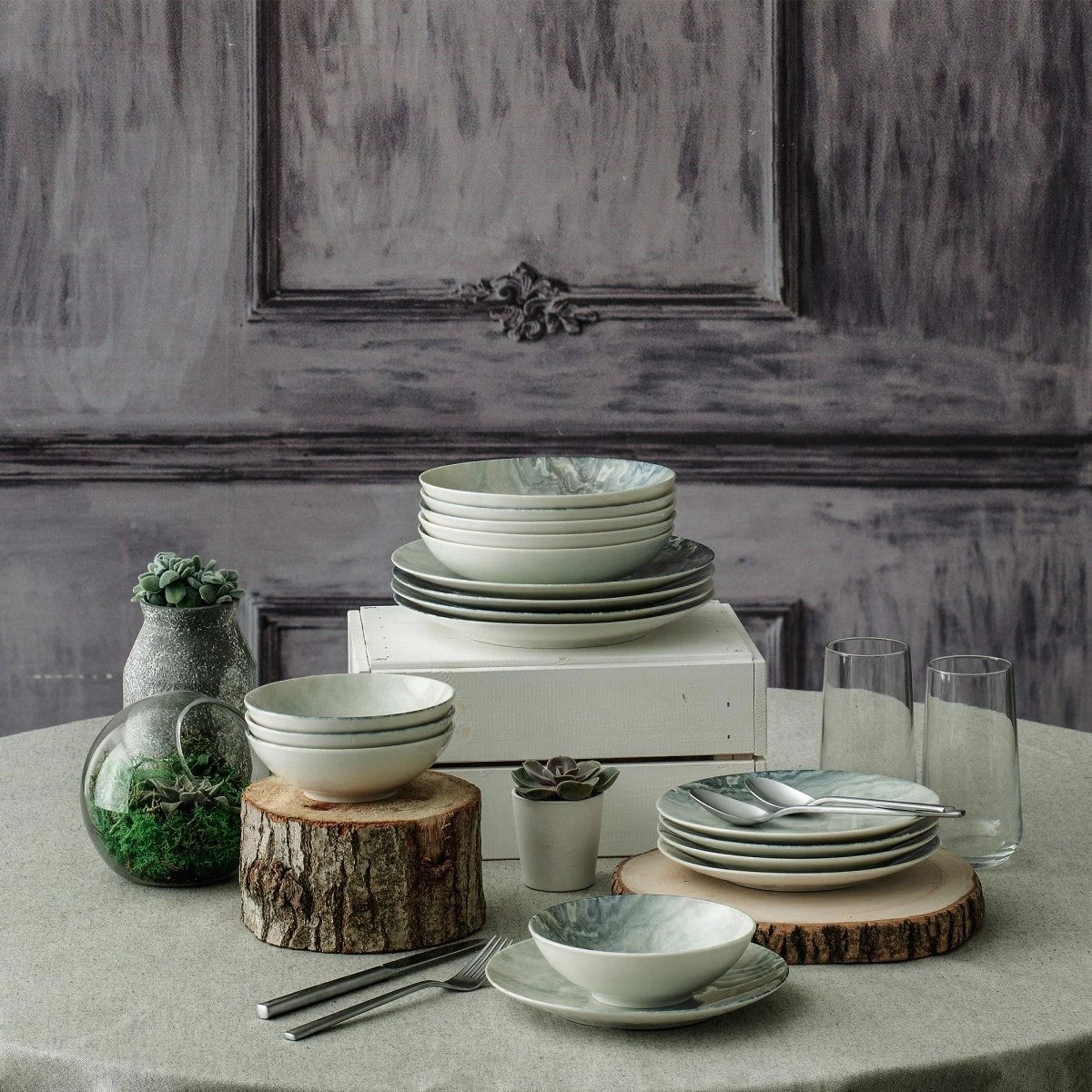 Set enësh për darkë (24 copë), Hermia, GBSATN24Y410050