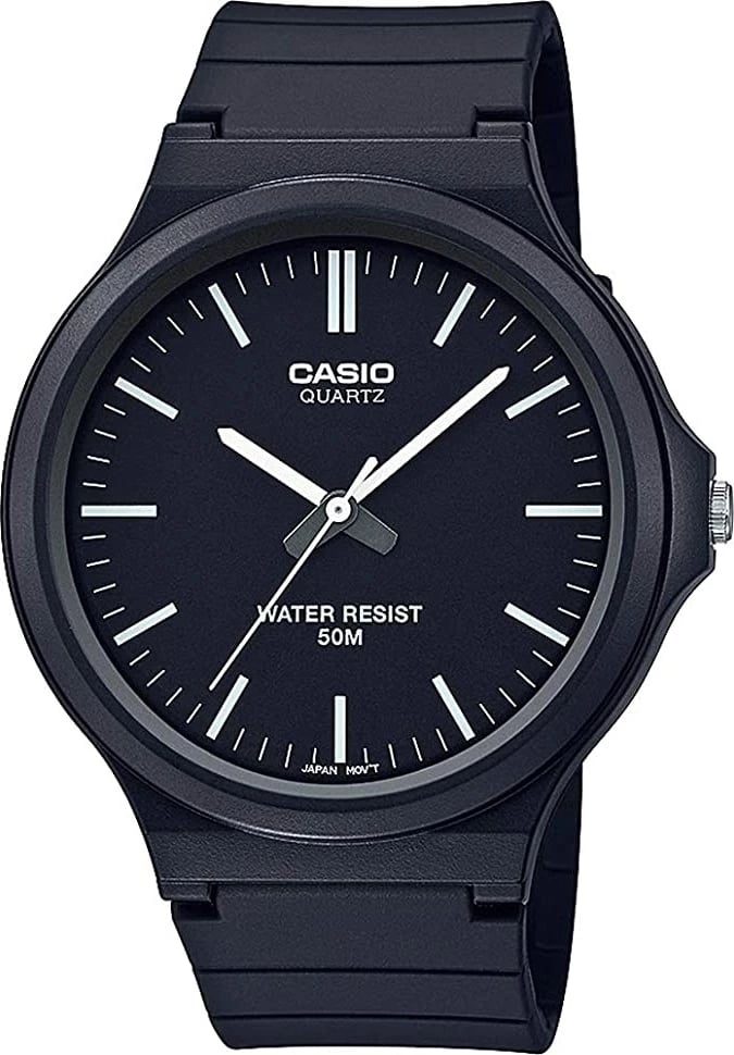 Orë dore Casio Collection për meshkuj, e zezë