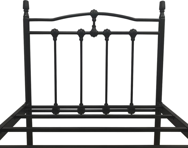 Krevat metalik Wotso, ngjyrë e zezë, 90x190cm