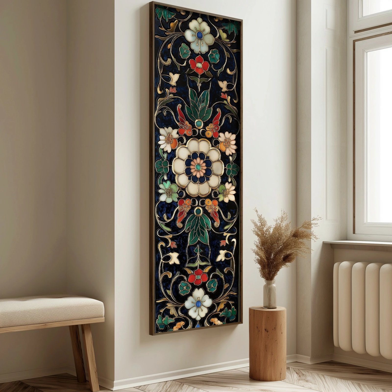 Pikturë dekorative me kornizë, MDF, shumëngjyrëshe, Wallity, EMR085, 40x120x3.5 cm