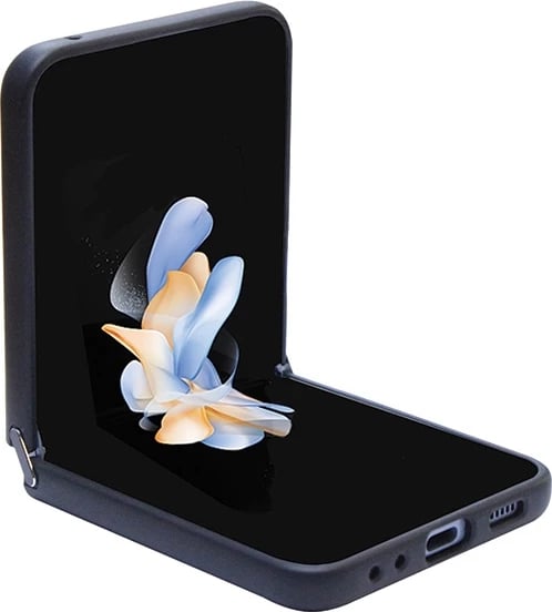 Mbështjellës Guess Glitter Script për Samsung Galaxy Z Flip 5, i zi