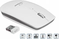 Maus Esperanza EM120W, wireless, 2400 DPI, i bardhë