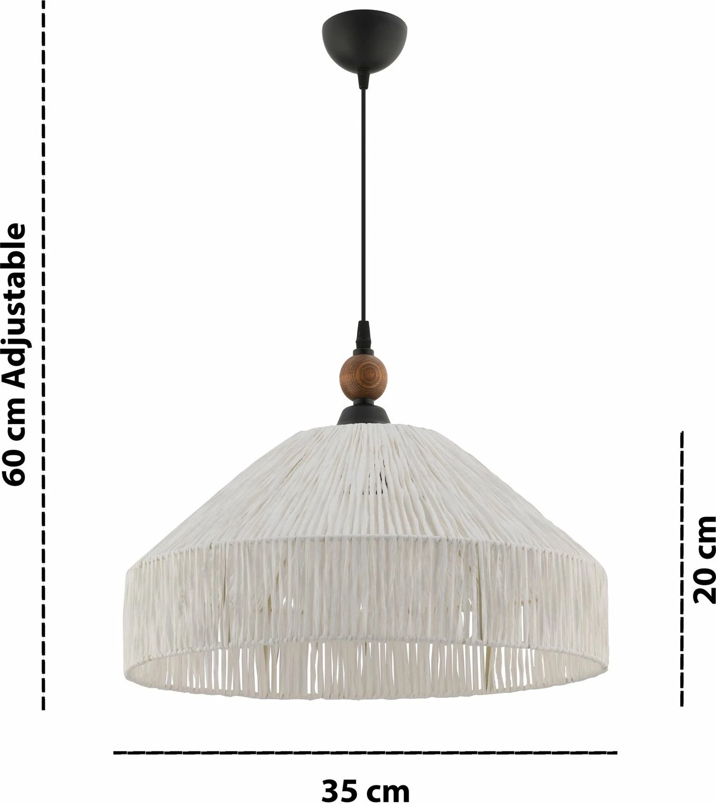 Llambë tavani Opviq, Tartan W, e bardhë, kafe