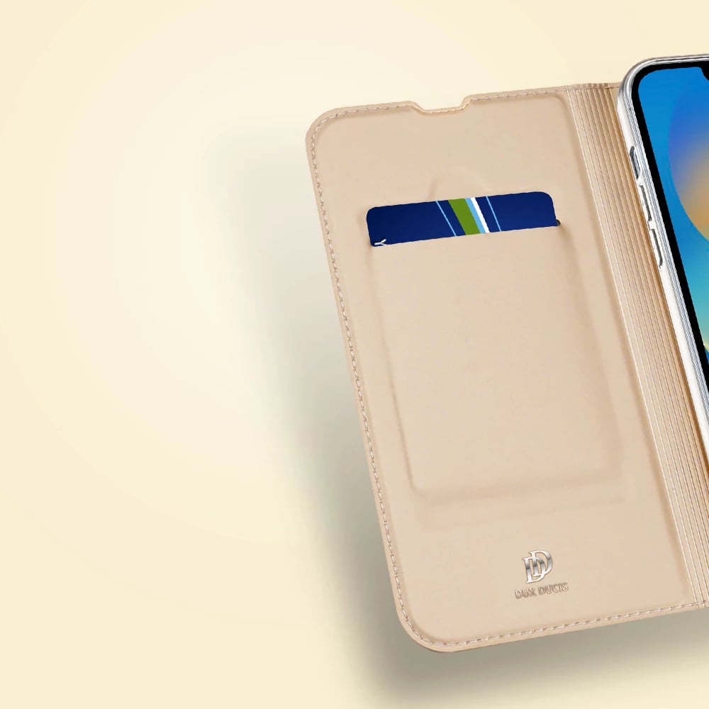 Mbështjellës Dux Ducis Skin Pro për iPhone 14 Plus, eko lëkurë, e zezë