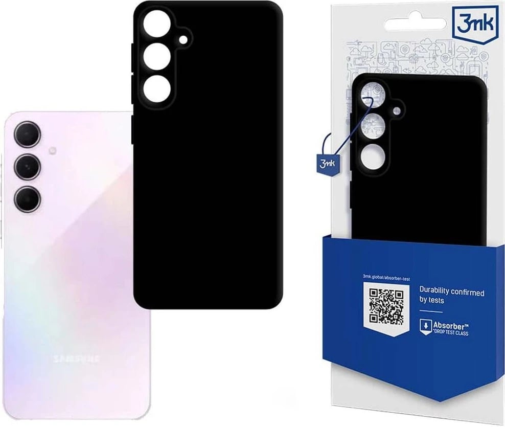 Mbështjellës 3MK për Samsung Galaxy A55 5G, i zi