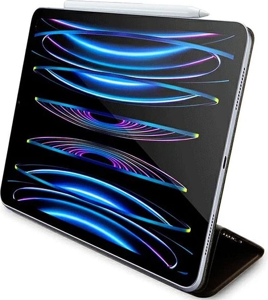 Mbështjellës tablet Guess 4G Stripe për iPad Pro 12.9", kafe