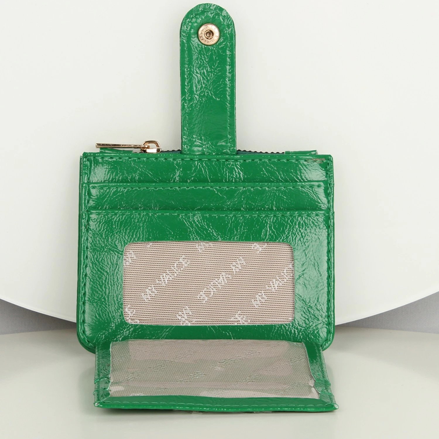 Portofol prej lëkure, ngjyrë e gjelbër, Zoozie Bags, 11.5x9cm