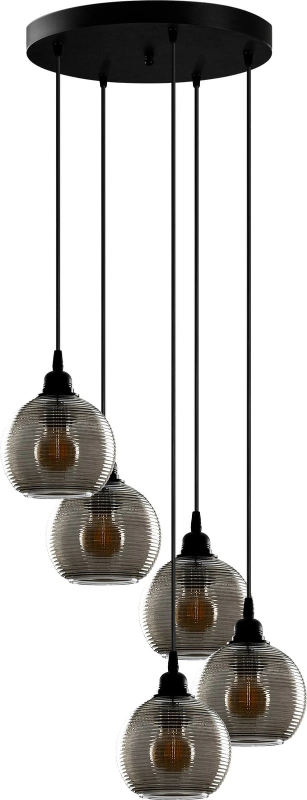 Llambë tavani Opviq, ngjyrë fume, 5 copa, 50x50x114 cm