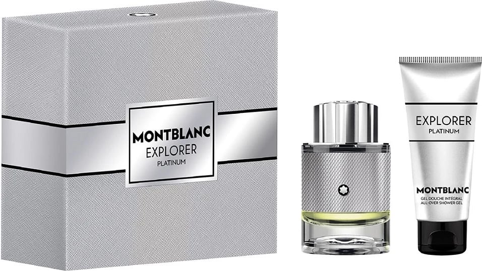 Set Eau de Parfum për meshkuj Mont Blanc Explorer Platinum 60ml + shower gel 100ml