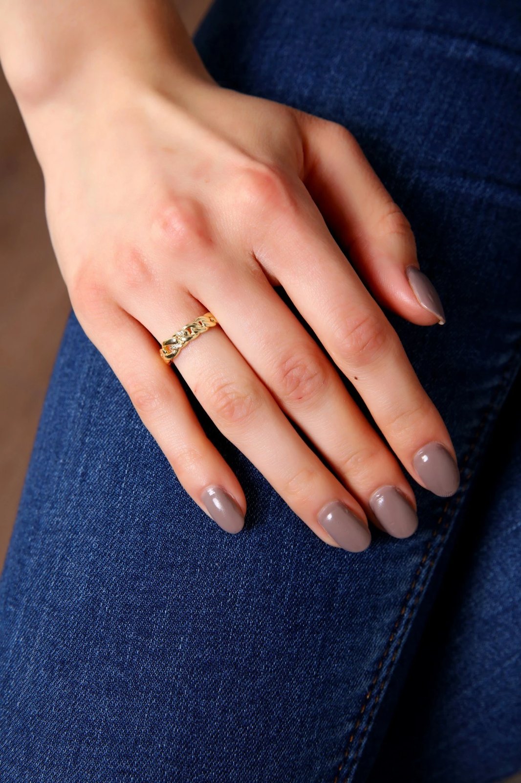 Unazë argjendi Jumeon, zinxhir i hollë, një madhësi