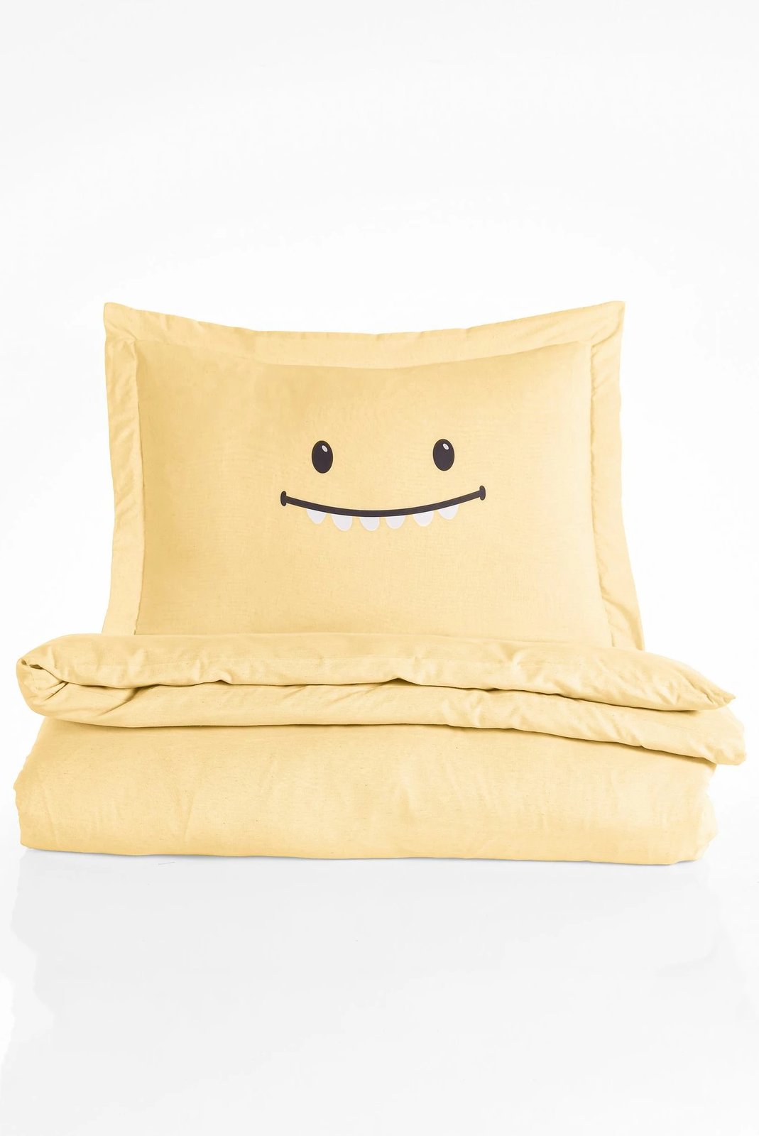 Set mbulesë jorgani për një person, ngjyrë e verdhë, Lububu